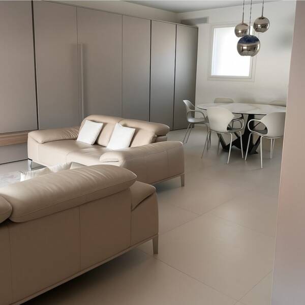 Resina Beige 60x60 cm – Gres porcellanato effetto cemento - immagine 2