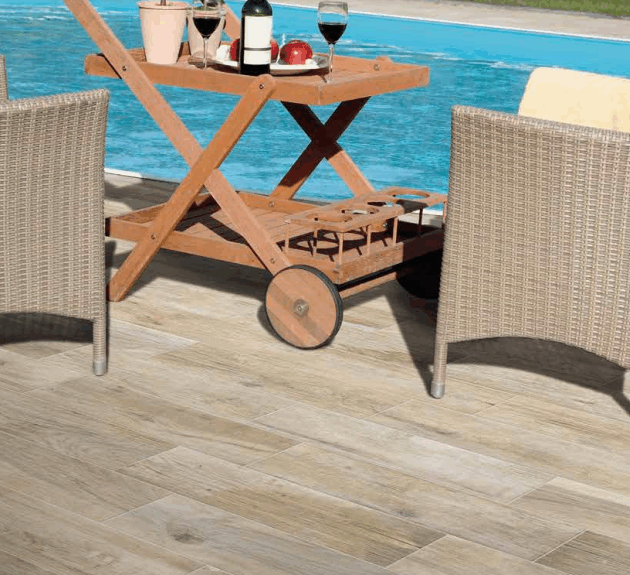 Hard Cream 15x60 – Gres porcellanato effetto legno per esterni